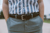 Men's Dress Belt ALL Genuine Leather Double Stitch Classic Design 35mm All Sizes
