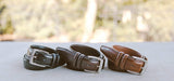 Men's Dress Belt ALL Genuine Leather Double Stitch Classic Design 35mm All Sizes